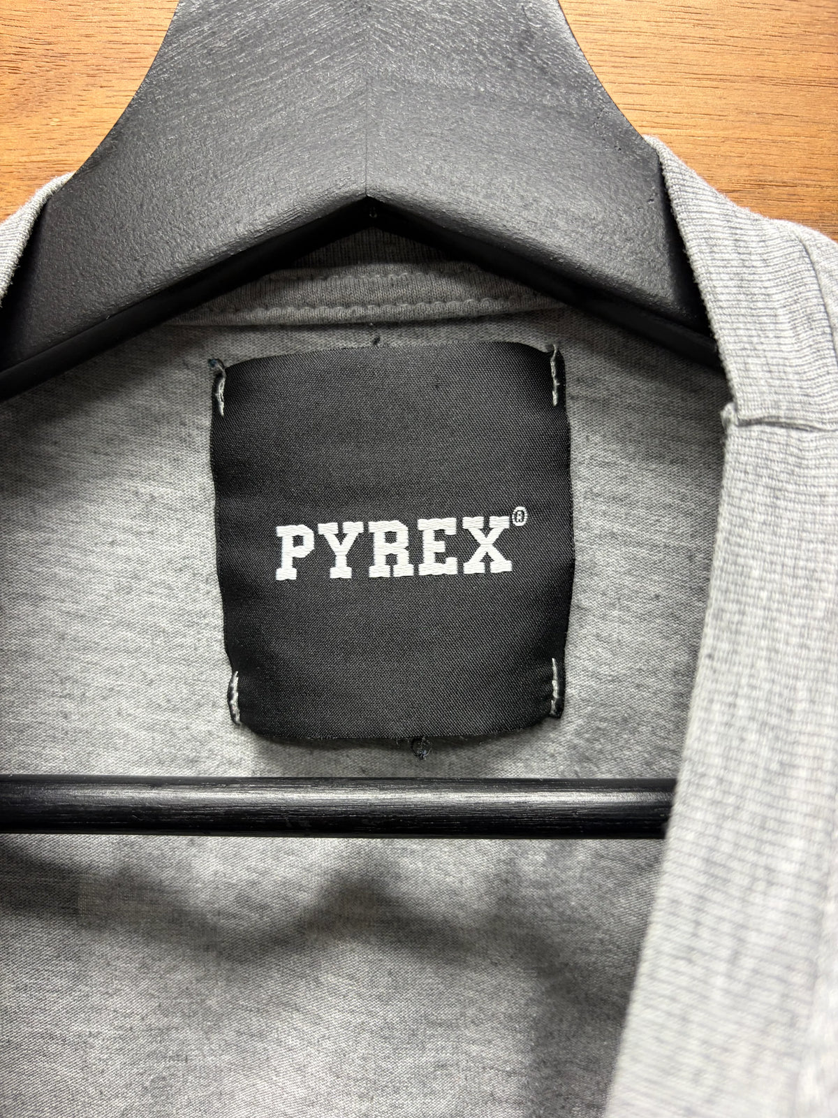 Pyrex Grey/Black ‘Chest Logo’ Graphic T-Shirt