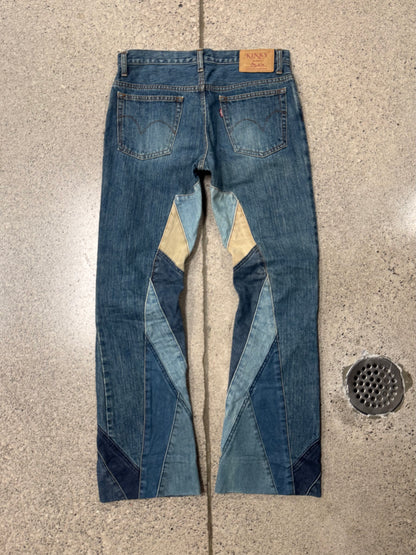 Hysteric Glamour ‘Patchwork’ Flared Leg Denim