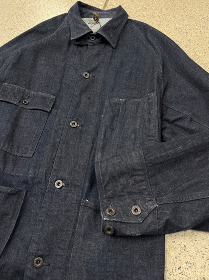 Kapital Raw Blue Denim Oversized ‘Chore’ Jacket