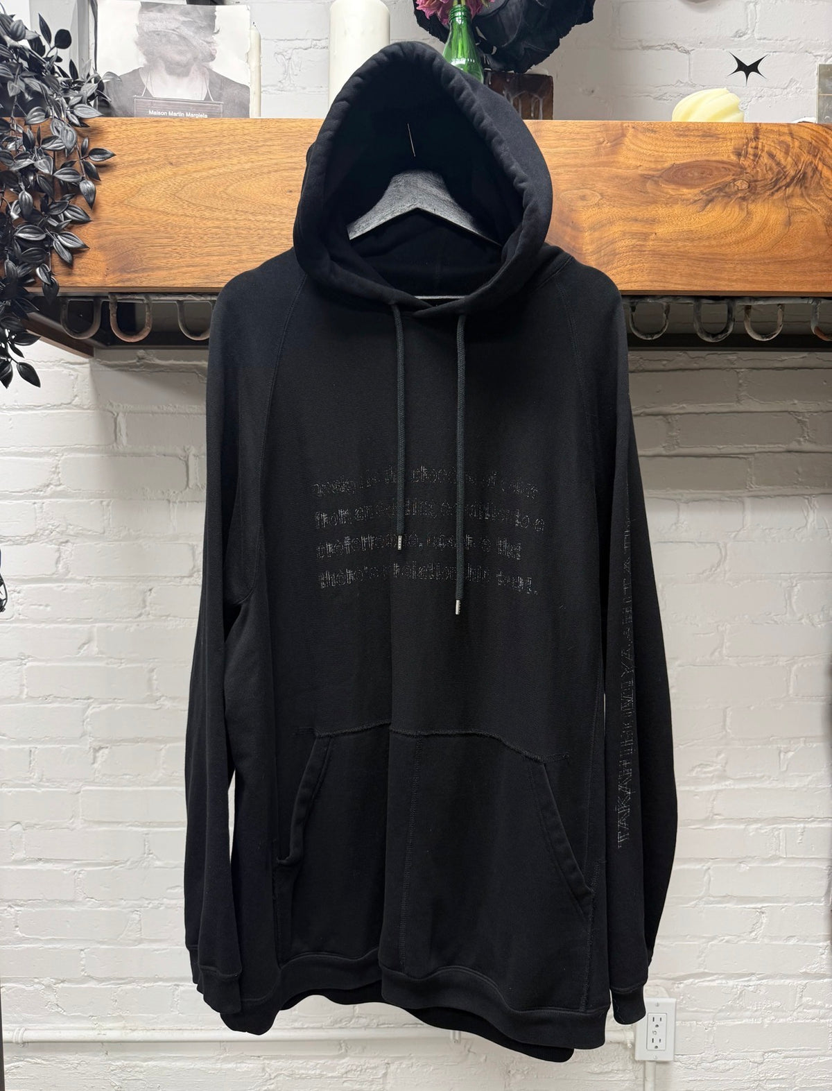 Takahiro Miyashita The Soloist ‘Design Language’ Black Pullover Hoodie