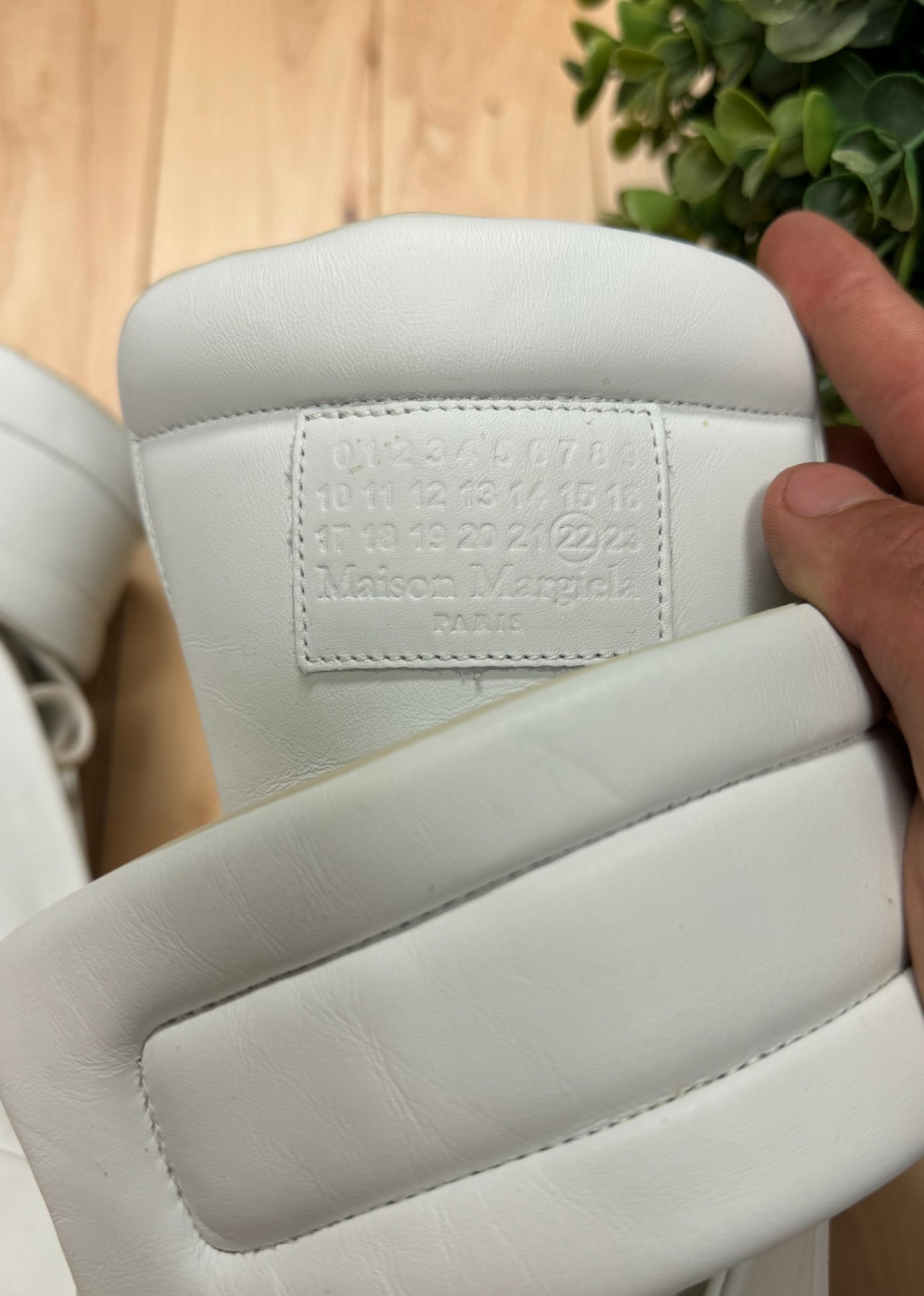 Maison Margiela ‘Future’ White Leather High Top Sneakers