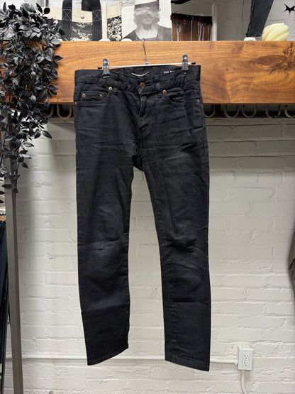 2016 Saint Laurent by Hedi Slimane ‘D02’ Black Skinny Jeans