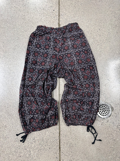 Yohji Yamamoto Patterned Print Balloon Cut Pants