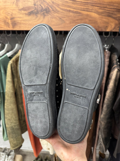 2014 Saint Laurent ‘SL08H’ Studded Buckle Strap High Top Sneakers