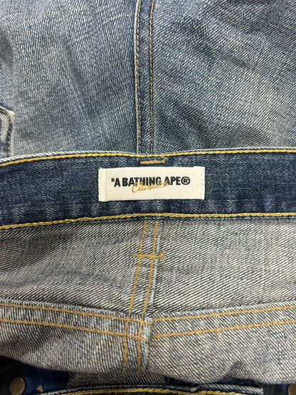 2000s Bape Washed Blue Bootcut Denim