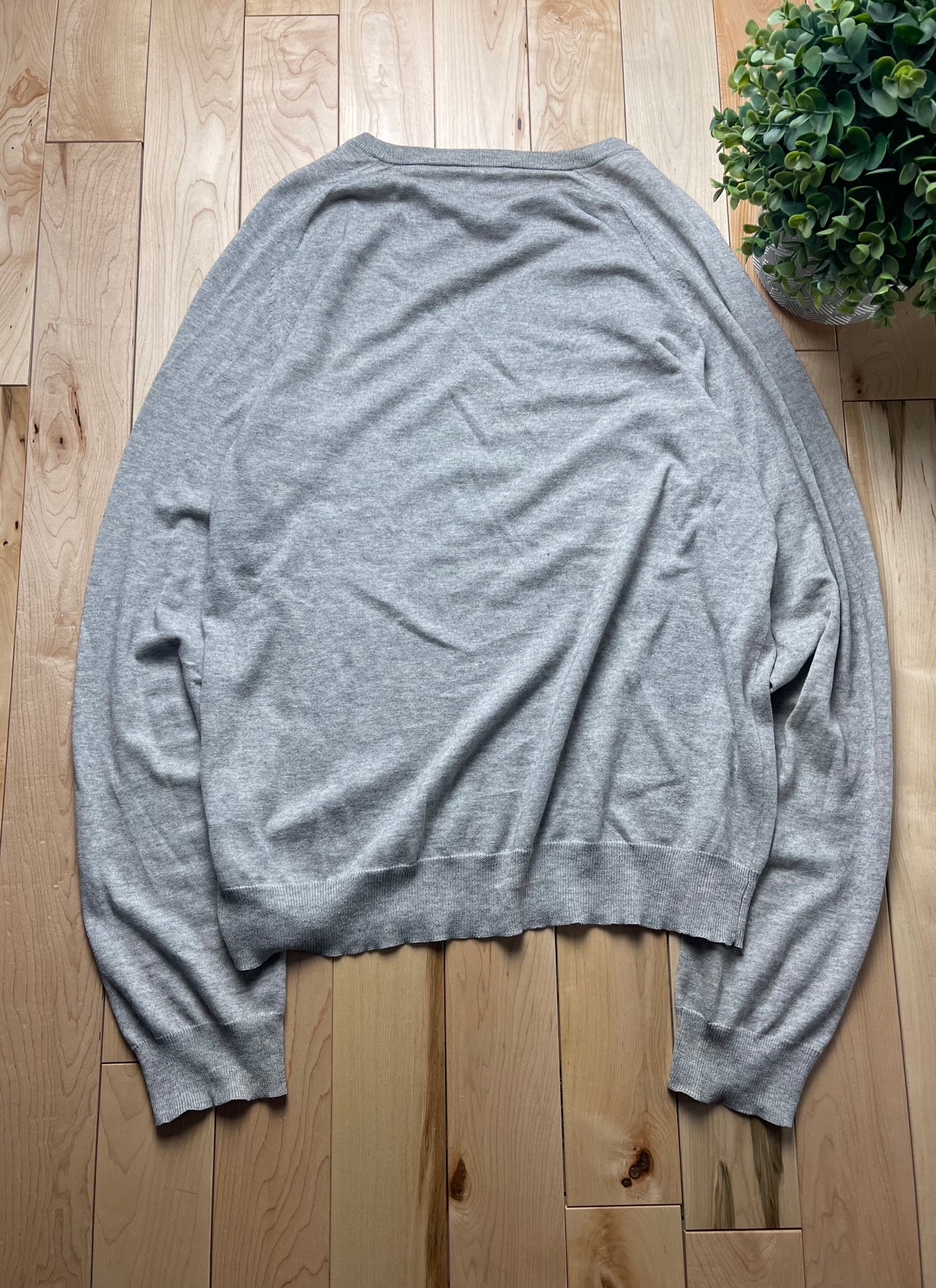 Vintage Prada Cashmere ‘Harbor Grey’ Ribbed Sweater