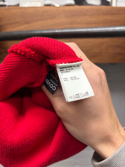 Undercover ‘U Logo’ Red Ribbed Beanie