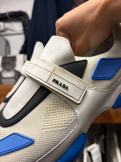 Prada ‘Cloudburst’ Blue/White Low Top Sneakers