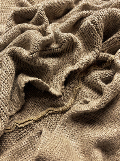 Spring Summer 1991 Comme Des Garcons Homme Plus Asymmetric Loose Knit Sweater