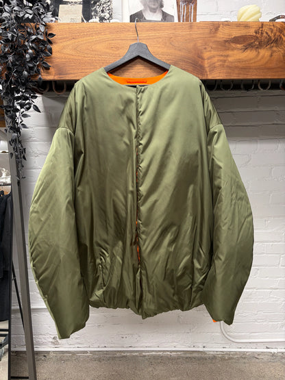 Prada Military Green Re-Nylon Oversized Bomber Jacket