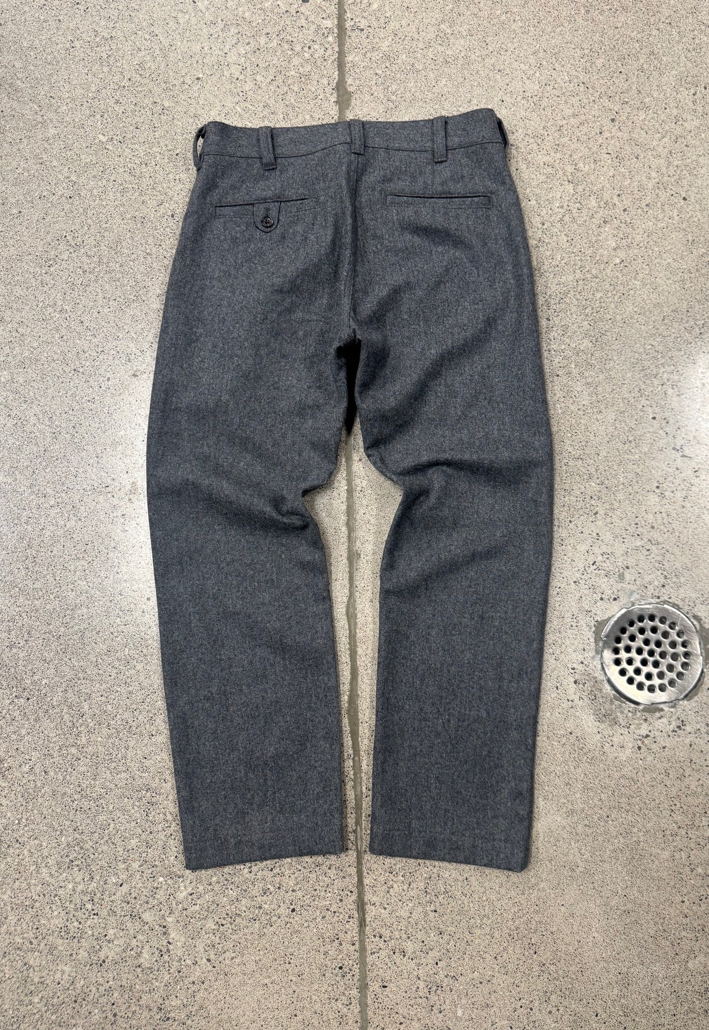 2000s Comme Des Garçons Homme Wool Bootcut Trousers