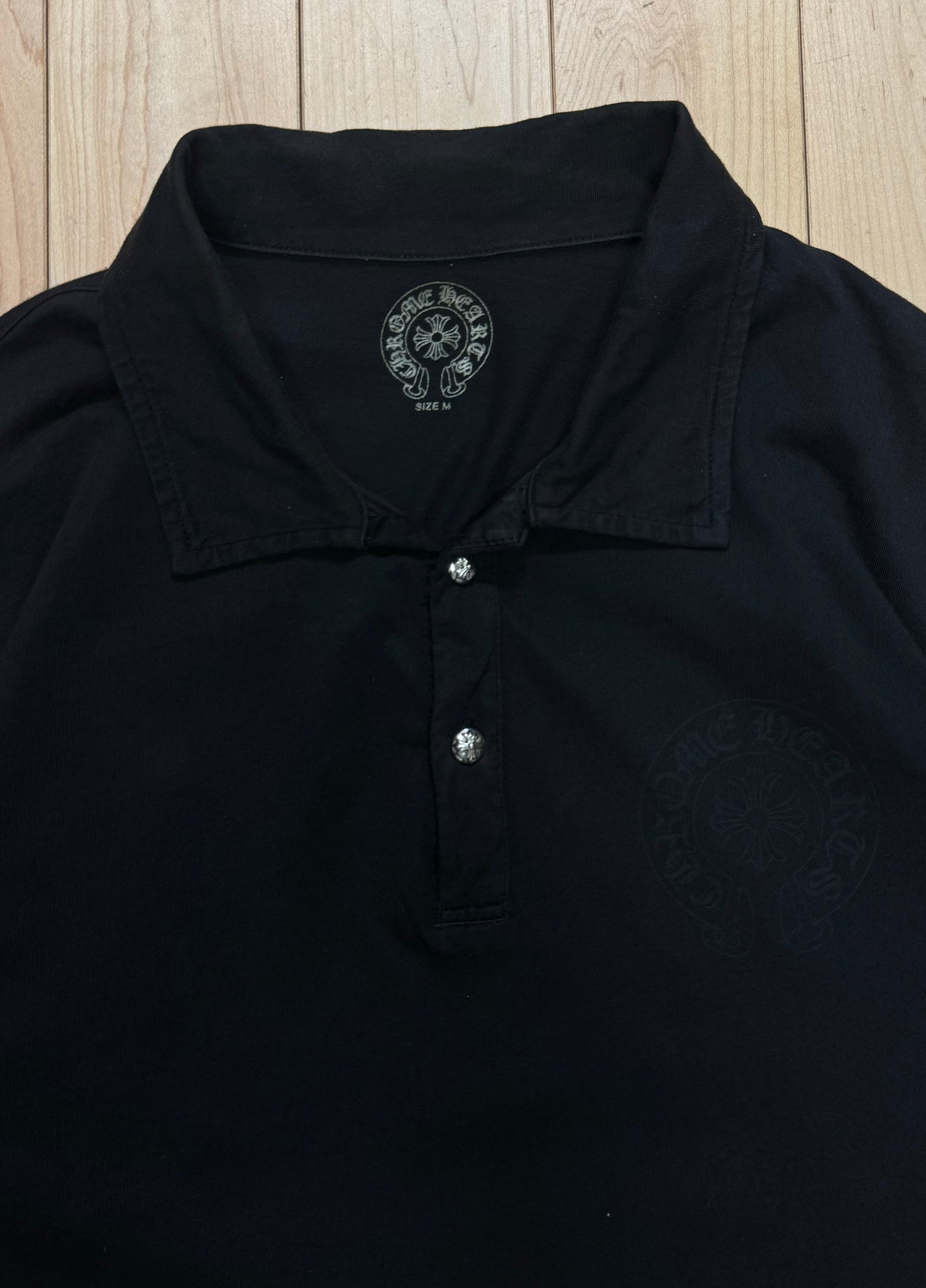 Chrome Hearts ‘Horseshoe’ Logo 2 Button Polo