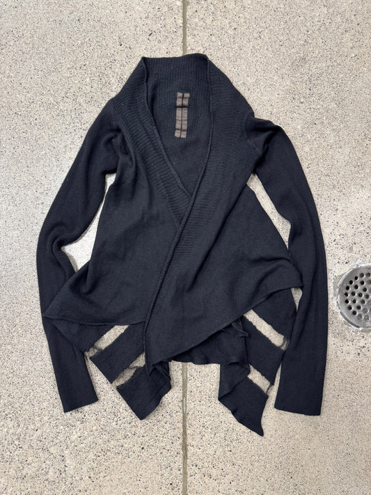 SS2013 Rick Owens ‘Island’ Cashmere/Wool Waterfalll Cardigan