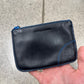 Comme Des Garçons Black/Blue Leather Zip Wallet