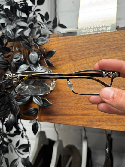 Chrome Hearts ‘Thermos’ Tortoiseshell 925 Silver Glasses