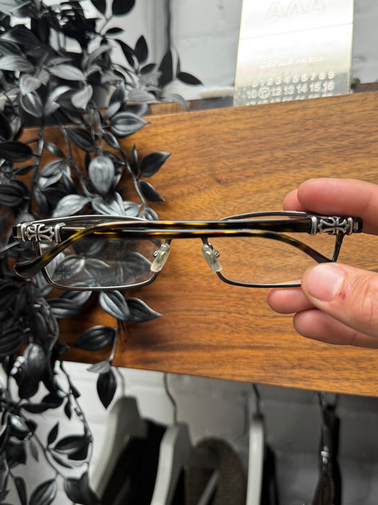 Chrome Hearts ‘Thermos’ Tortoiseshell 925 Silver Glasses