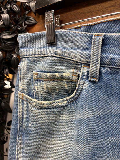 Gucci Dirt Washed Blue Bootcut Denim
