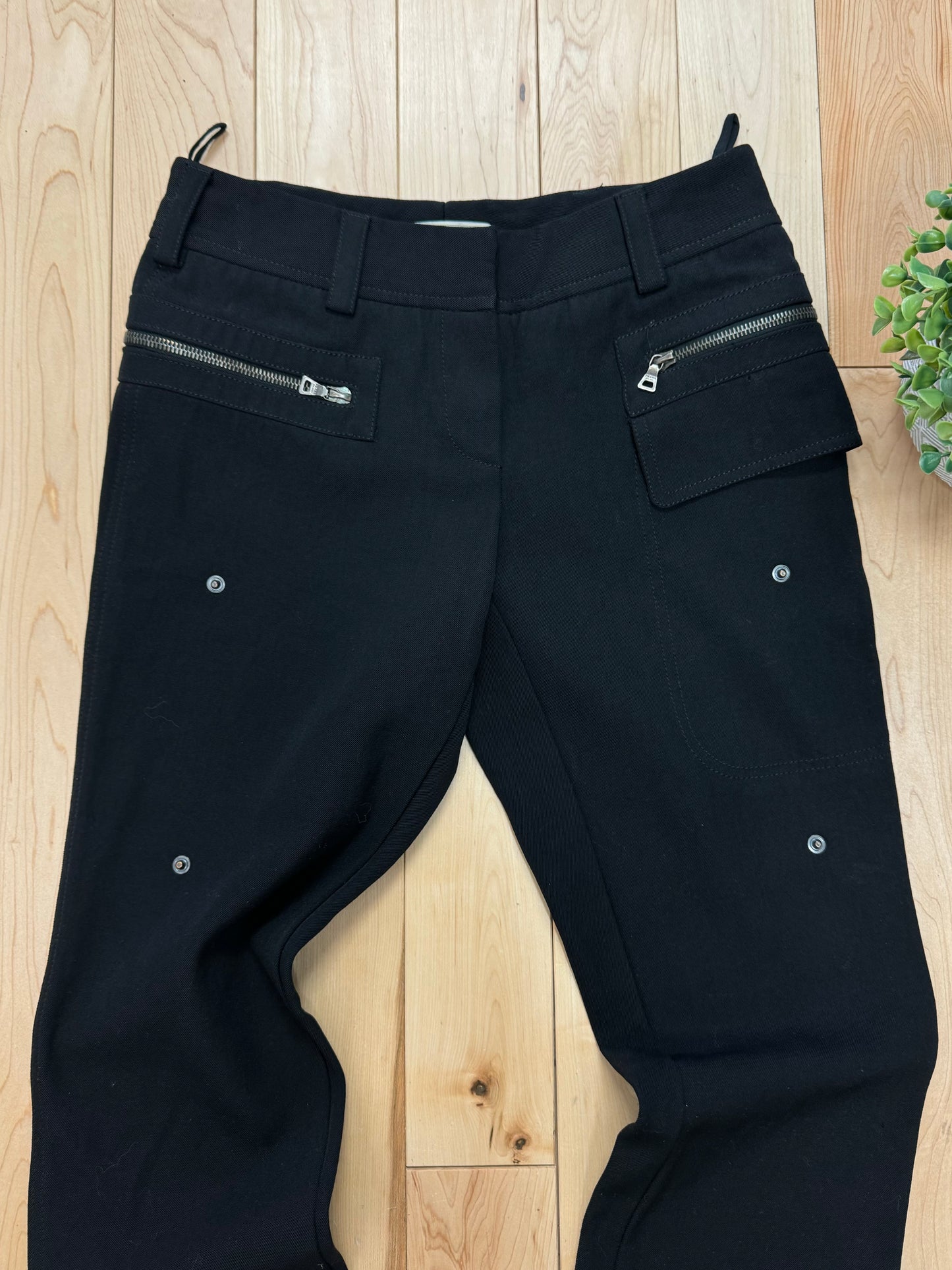 Prada Mainline Tactical Black Cargo Pants