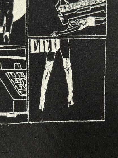 Enfants Riche Deprimes ‘Comic Strip’ Cropped Black T-Shirt