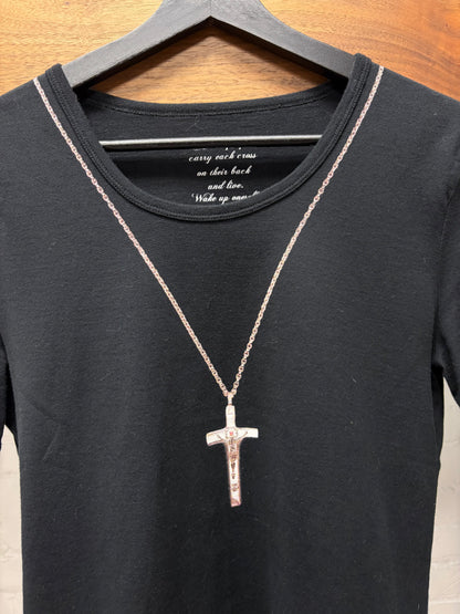 Isamu Katayama Backlash x Roen ‘Rosary’ Black Graphic T-Shirt