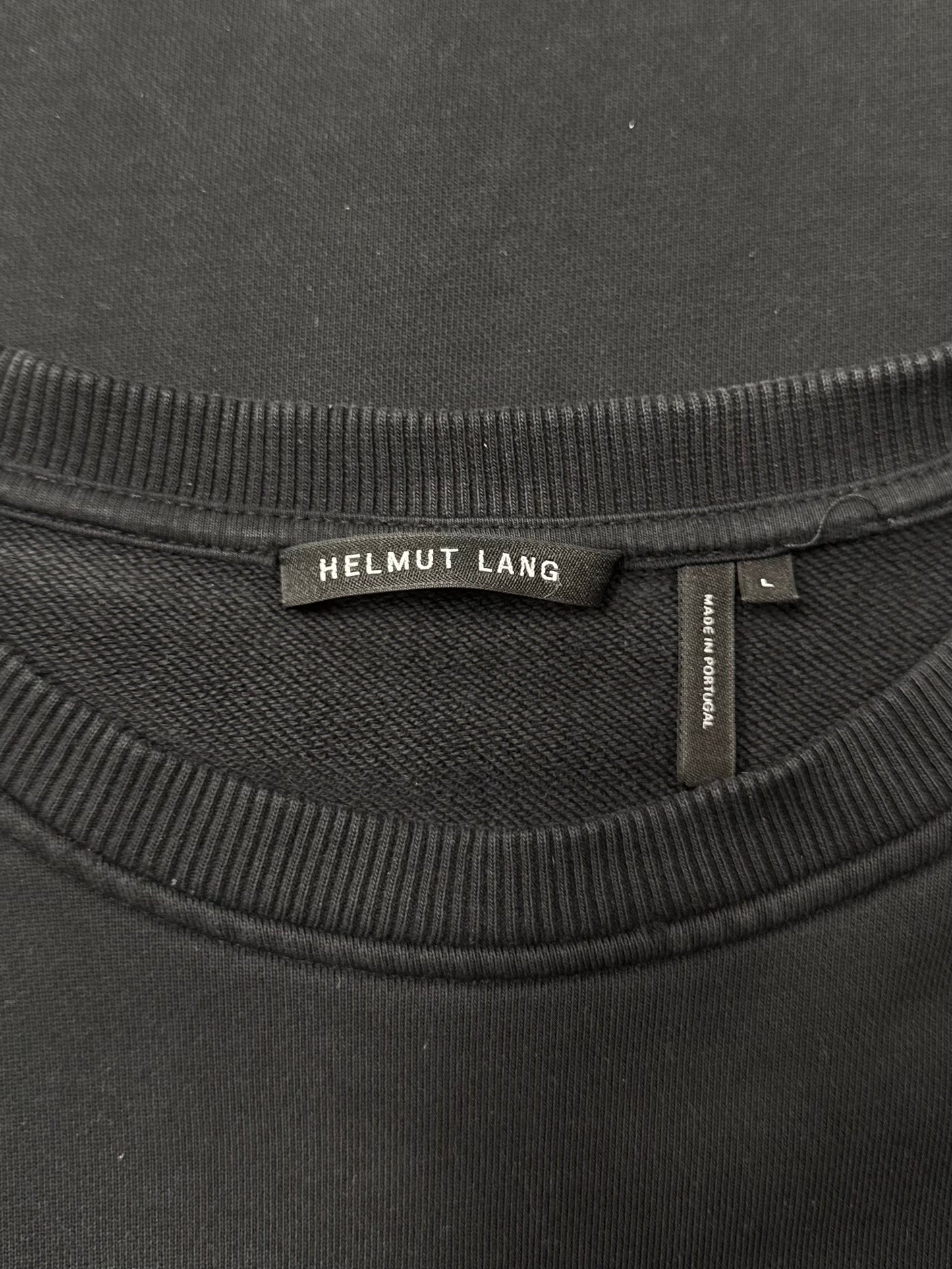 Helmut Lang Distressed Sleeveless Cutoff Sweatshirt