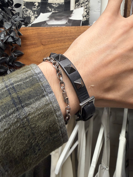 Valentino ‘Rockstar’ Studded Leather Bracelet