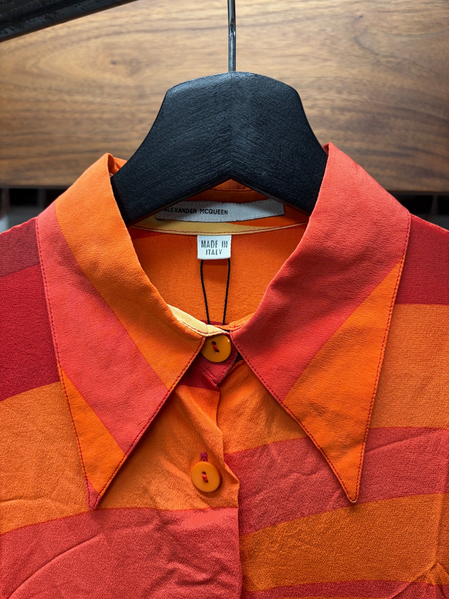 SS1996 Alexander McQueen ‘Flames’ Silk Shirt