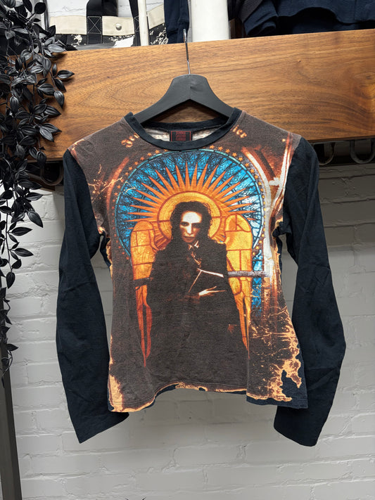 SS1998 Jean Paul Gaultier ‘Marilyn Manson’ Mesh Long Sleeve Shirt