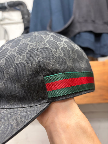 Gucci Modern Canvas Monogram Strap-Back Baseball Cap