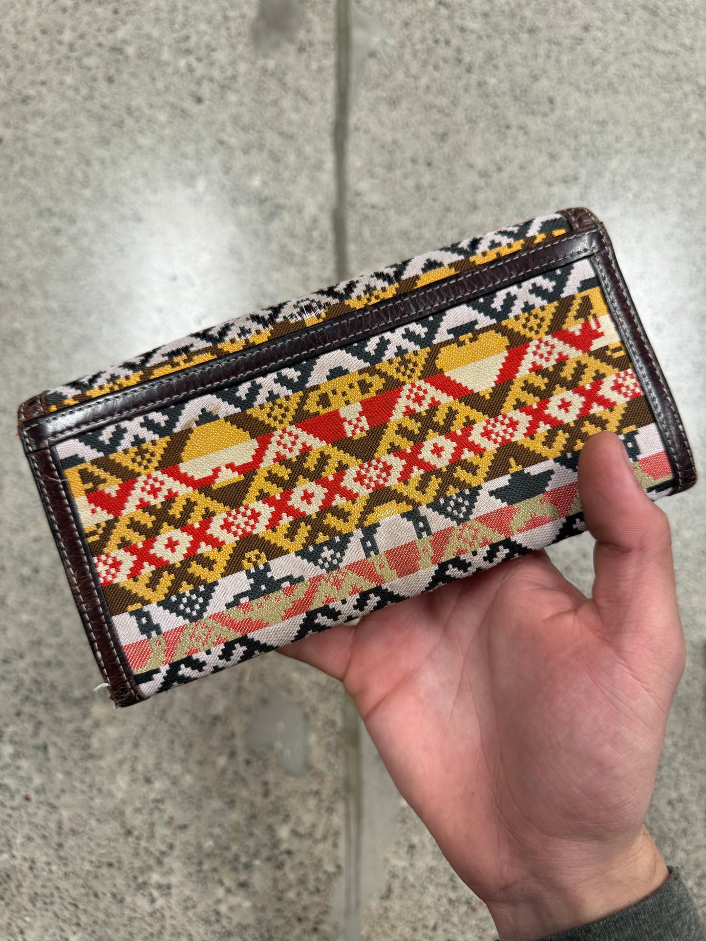 Vivienne Westwood Nordic Pattern Leather Wallet