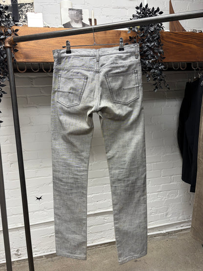 Dior Homme Unaltered ‘Metallic Grey’ Skinny Jeans