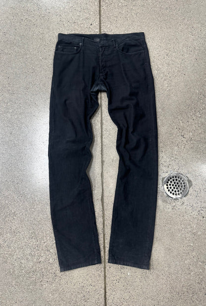 Dior Homme ‘Unaltered’ Black Corduroy Skinny Denim