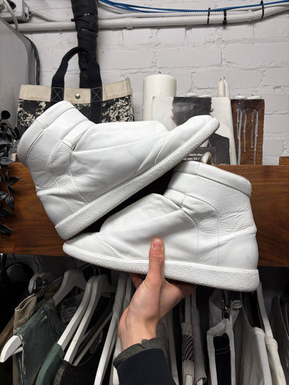 Maison Margiela ‘Future’ White Leather High Top Sneakers