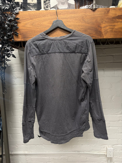 Undercover Multi-Layered Faded Black Thermal Long Sleeve Shirt