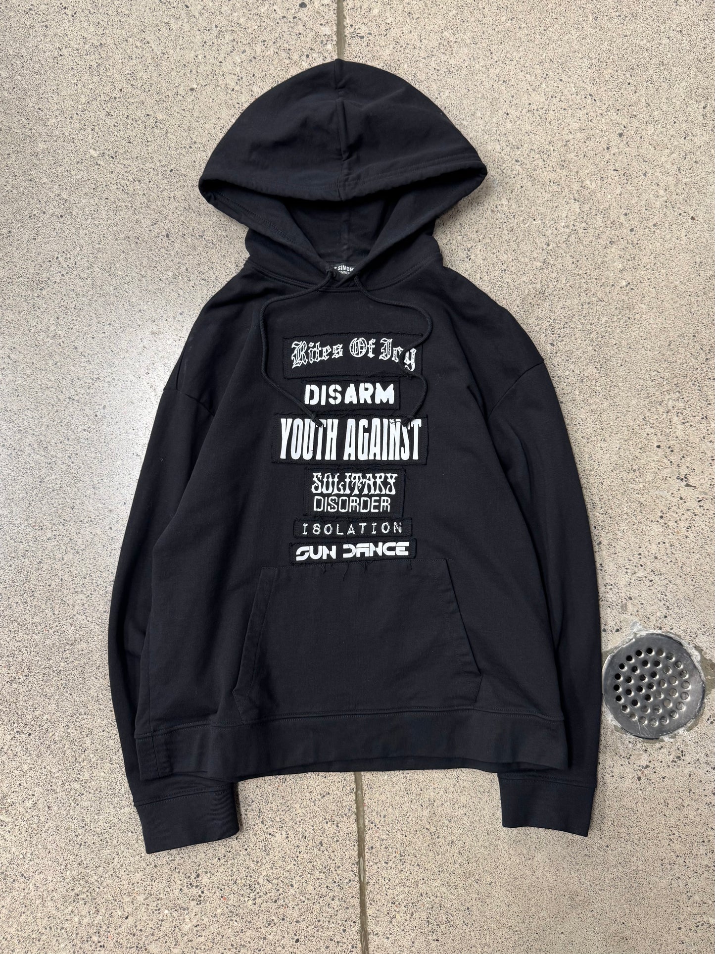 AW2021 Raf Simons ‘Isolation’ Patch Pullover Hoodie
