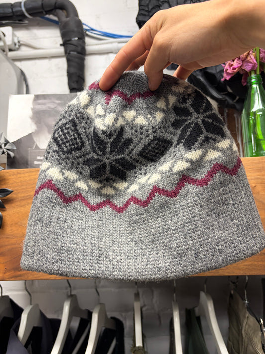 AW2005 Dior Homme by Hedi Slimane ‘In the Morning’ Wool Knit Nordic Patterned Beanie