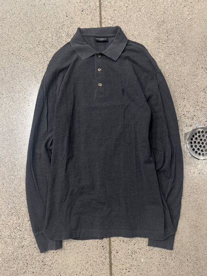 Vintage Yves Saint Laurent ‘YSL’ Embroidered Logo Polo
