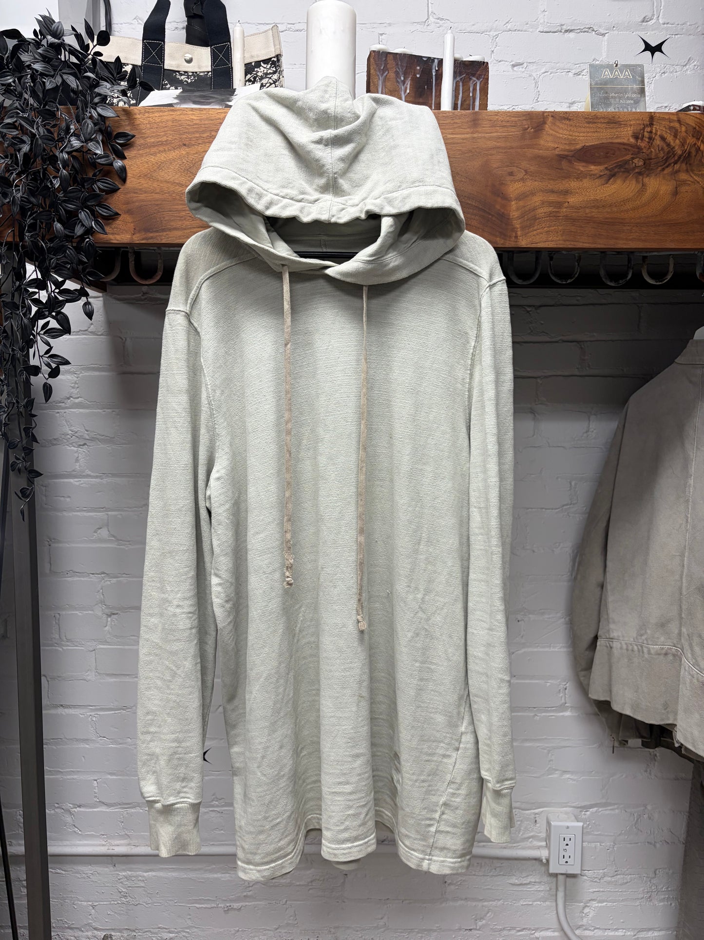 Rick Owens ‘Dinge’ Grey Drawstring Hoodie