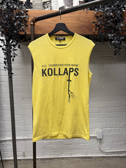 SS2002 Raf Simons ‘Kollaps’ Yellow Tank Top