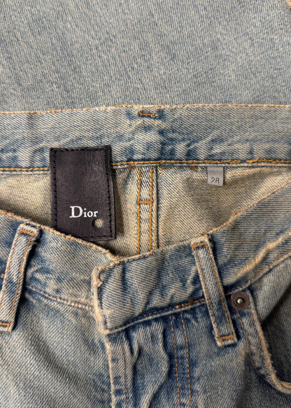 SS2006 Dior Homme by Hedi Slimane ‘Crash’ Distressed Blue Denim