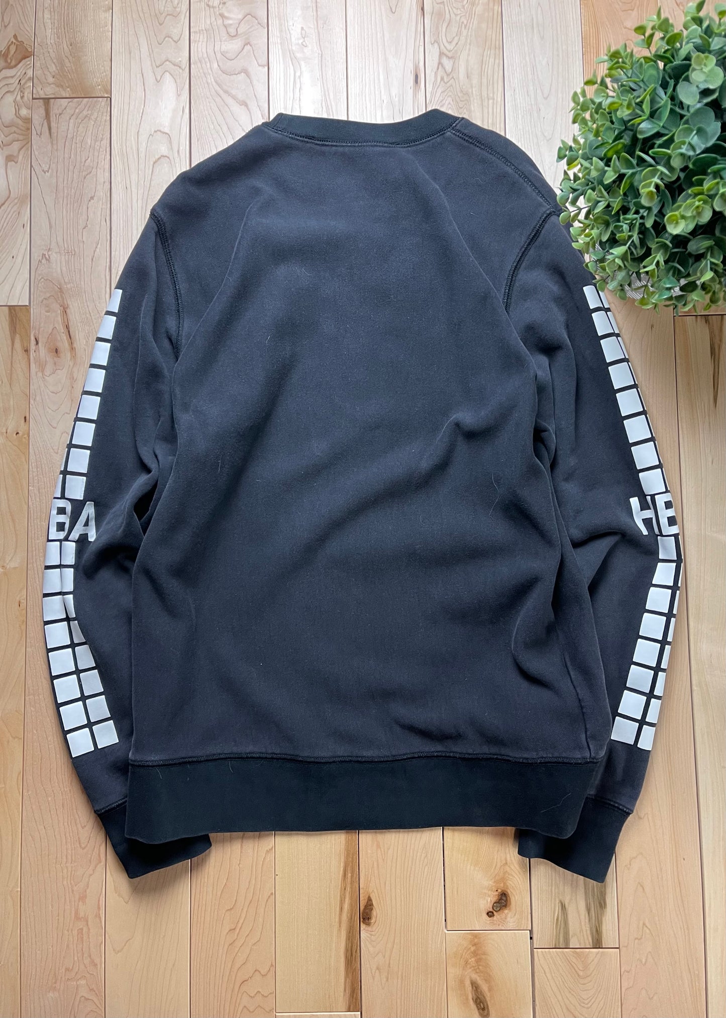 Hood by Air HBA Grid Logo Black Sweatshirt