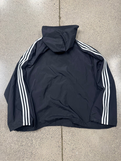 2022 Balenciaga x Adidas ‘3-Stripes’ Oversized Hooded Windbreaker