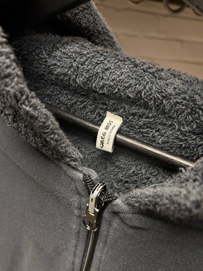 Greg Ross Padded Shoulder MA-1 Pocket Towel Cotton Hoodie