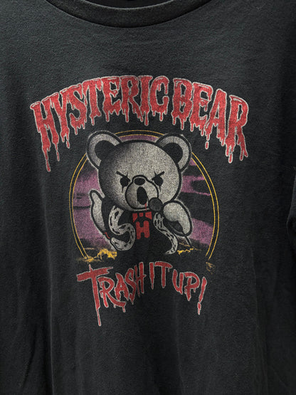 Hysteric Glamour ‘Trash It Up’ Black Graphic T-Shirt