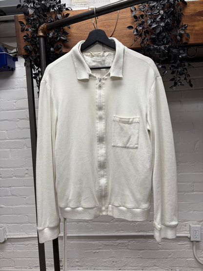Vintage Helmut Lang ‘Removable Collar’ White Work-Jacket