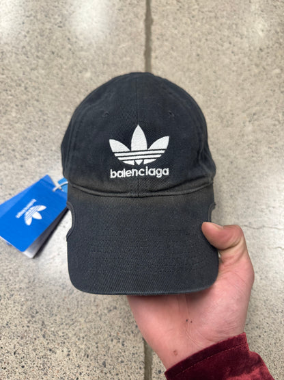 Balenciaga x Adidas Embroidered Logo Strap-Back Baseball Hat