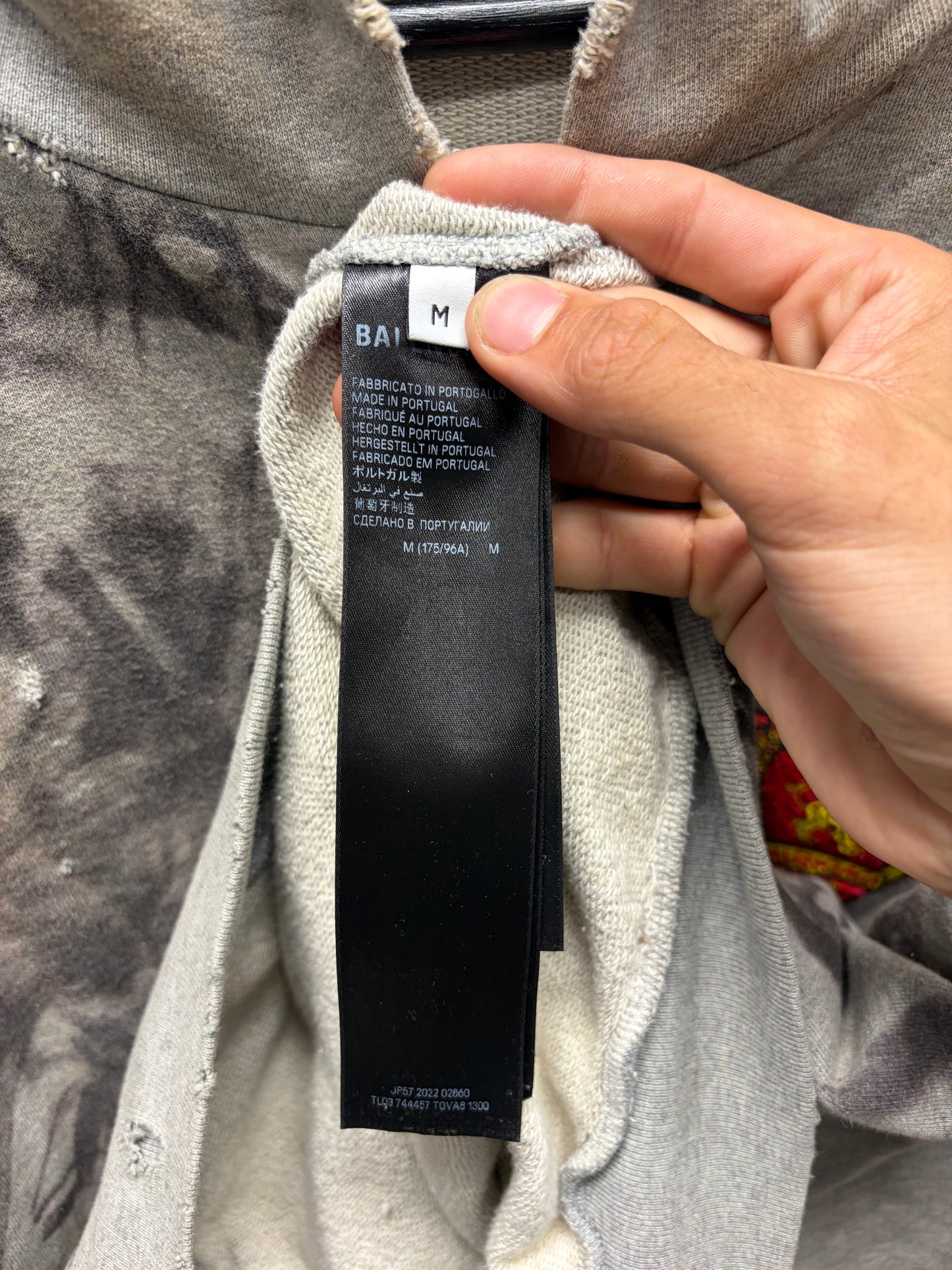 SS2023 Balenciaga ‘Skater’ Grey Zip-Up Hoodie