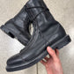 Stone Island x Diemme Black Leather Combat Boots