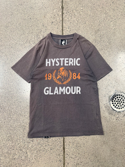 2000s Hysteric Glamour Brown ‘Sun Faded’ Graphic T-Shirt