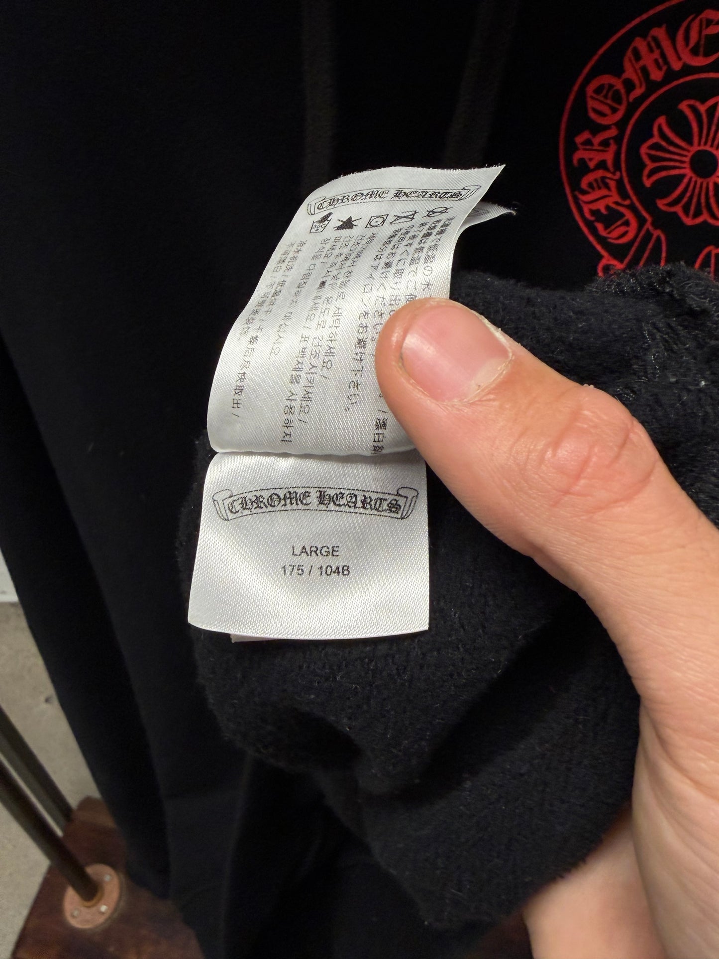 Chrome Hearts ‘Online Exclusive’ Red/Black Horseshoe Logo Hoodie